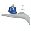 Old World Christmas Blown Glass Ornament for Christmas Tree, Los Angeles Dodgers Baseball Cap - 2 of 3