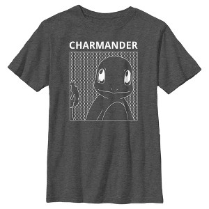 Boy's Pokemon Charmander Line Art T-Shirt - 1 of 4