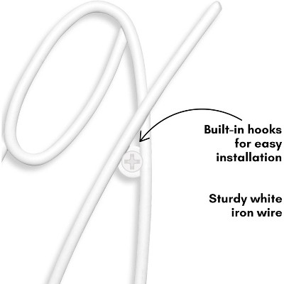 White Iron Dream Big Metal Line Art Wall Sculpture