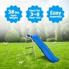 XDP Recreation 6 Foot Water Wave Slide with Built In Adjustable Sprinkler, Freestanding with Ground Pad and Hose Extension for Lawn Fun, Ages 3 to 8 - 2 of 4