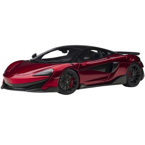 Mclaren 600lt Vermillion Red And Carbon 1/18 Model Car By Autoart