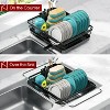 LunaLulinlk Dish Drying Rack, Extendable Dish Racks for Kitchen Counter, Black, X-Large - 2 of 4