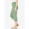 Woman Within Plus Size The Hassle-Free Soft Knit Capri - 4 of 4
