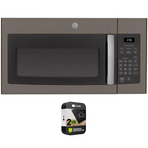 GE 1.6 Cu. Ft. Over-the-Range Microwave Oven Slate with 2 Year Extended Warranty - 1 of 4