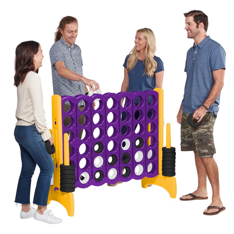 ECR4Kids Jumbo Four-To-Score Giant Game-Indoor/Outdoor 4-In-A-Row Connect, 4 of 13
