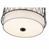 Dalton 3-Light Pendant - Modern Mid-Century Design with White Fabric Shade, 17" x 10.5" - 2 of 4