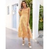Clearlove Maternity Dress Women's Sleeveless Square Neck Floral Split A Line Casual Maxi Dress for Babyshower Photography - 4 of 4