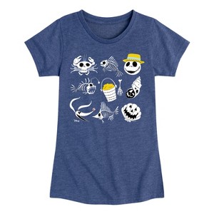 Girls' - Disney - Beach Crew Fitted Short Sleeve Graphic T-Shirt - 1 of 4