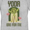 Women's Star Wars Valentine's Day Yoda One for Me T-Shirt - 2 of 4