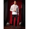 Lars Amadeus Men's Long Sleeves See Through Striped Hoodie Pullover Shirts - 2 of 4