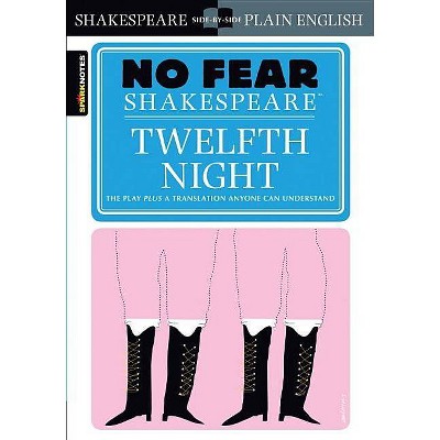 Twelfth Night (No Fear Shakespeare), 8 - (Sparknotes No Fear Shakespeare) by  Sparknotes & Sparknotes (Paperback)