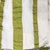 TAG Green Seersucker Stripes on White Background Seersucker Stripe Cotton Machine Washable Napkin Set of 4 - 2 of 3