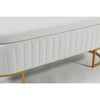 Kumasinova 45.6" Oval Velvet Storage Ottoman Bench,Versatile Foot Rest with Metal Legs,End of Bed Storage Bench for Bedroom,Entryway&Living Room - 4 of 4