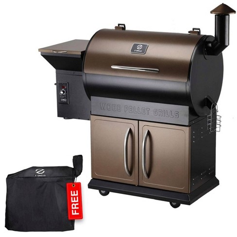 Z Grills ZPG-700D 693 sq in Pellet Grill and Smoker with Cabinet Storage, Bronze - image 1 of 4