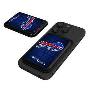 NFL AFC Teams Brick Wall Black Magnetic Credit Card Wallet - 1 of 3