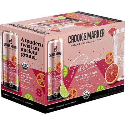 Crook & Marker Grapefruit Paloma - 8pk/11.5 fl oz Cans