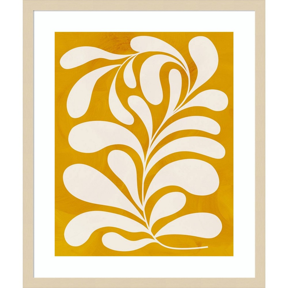 21"" x 25"" Goldenrod by Grace Popp I Wood Framed Wall Art Print - Amanti Art: Vintage-Inspired, Midcentury Modern Decor -  89516411