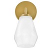 Lark Gio 1 - Light Vanity in  Lacquered Brass - 3 of 4