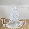 Northlight Pre-Lit Slim Woodbury White Pine Artificial Christmas Tree - 4' - Blue Lights - 2 of 4