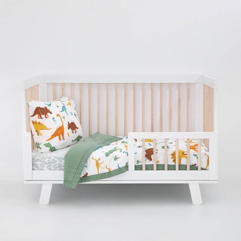Little Unicorn Cotton Muslin Toddler Bedding Set Dino Names Target