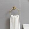 BWE 3-Piece Bath Hardware Set with Towel Ring and 2pcs Towel Hooks and Mounting Hardware Wall Mount - 2 of 4