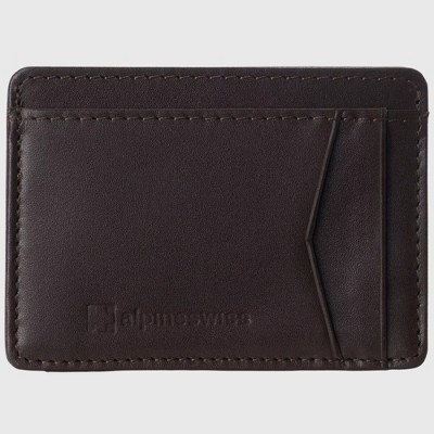 Alpine Swiss RFID Minimalist Oliver Front Pocket Wallet For Men Leather Comes in a Gift Box