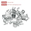 Unique Bargains Z Shape Offset Canvas Clips with 2 Mounting Holes and Screws - 3 of 4