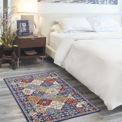 Grafix Traditional Persian Multicolor Synthetic Area Rug 3' x 5'