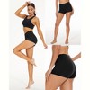 FIONECA 2 Pack Biker Shorts for Women - 3"/5"/8" Booty Volleyball High Waisted Black Spandex Shorts for Yoga Dance Workout - 3 of 4