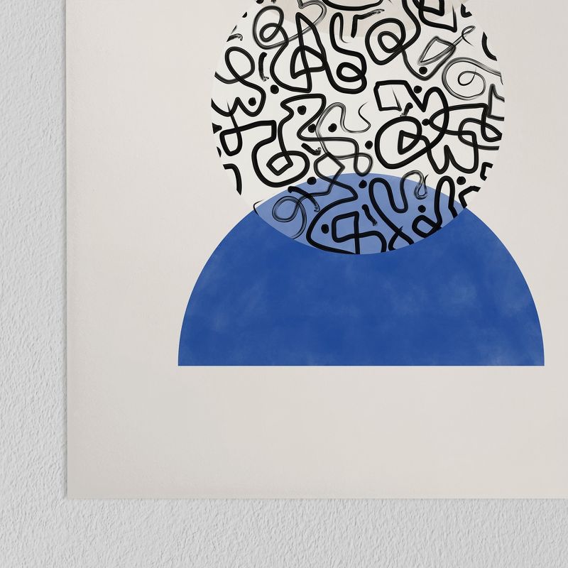 Americanflat - Royal Blue Line Matisse by The Print Republic - boho minimalist Wall Art, 4 of 7