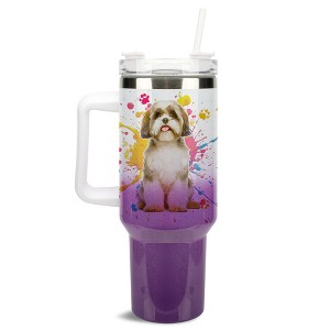 100 North Little Cup Of Giddy Up Cowboy Bucking Bronco Wrap-Around 40 Oz. Stainless Steel Water Bottle Coffee Mug, Spill & Leak Resistant, Travel - 1 of 4