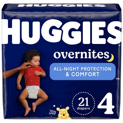 Huggies Overnites Diapers Jumbo Pack - Size 4 - 21ct
