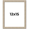 PosterPalooza | 12x15 Thin Barnwood Picture Frame, UV Acrylic, 2 Finishes - Grey and Black - 2 of 4