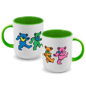 ICUP, Inc. Grateful Dead Dancing Bears 20oz Ceramic Coffee Mug - 1 of 4