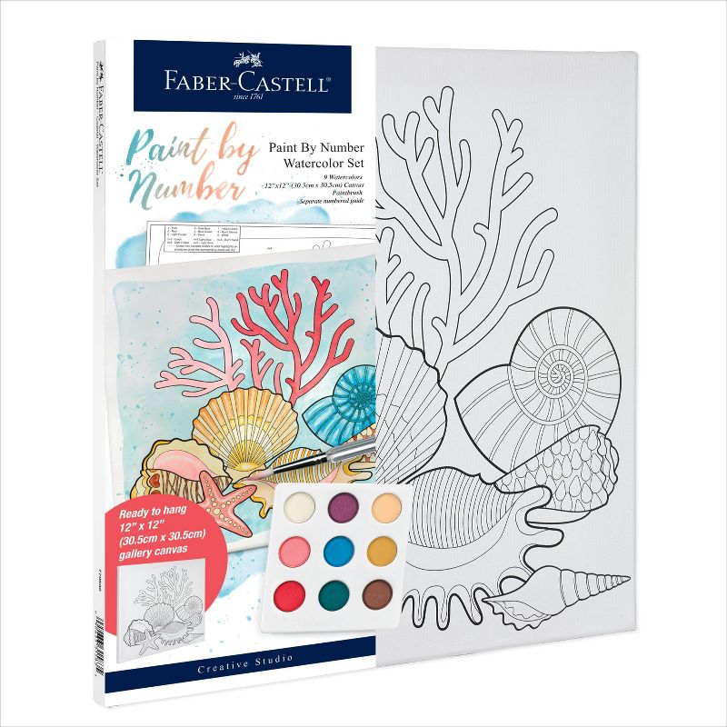 Faber-Castell Paint by Number Watercolor Set - Coastal, 1 of 9