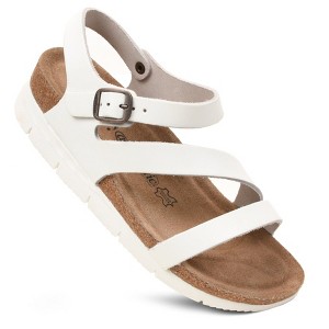 Aerothotic - Ares Comfortable Memory Foam Leather Platform Sandals with Arch Support - 1 of 3