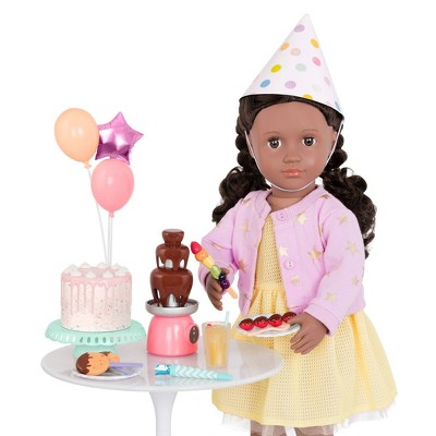 Our Generation Sweet Celebration Birthday Party Accessory Set for 18&#34; Dolls