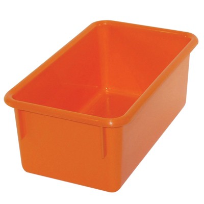 Romanoff Stowaway Tray no Lid, Orange (Pack of 6)