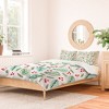 Angela Minca Xmas branches white Duvet Cover + Pillow Sham(s) - Deny Designs - 2 of 4