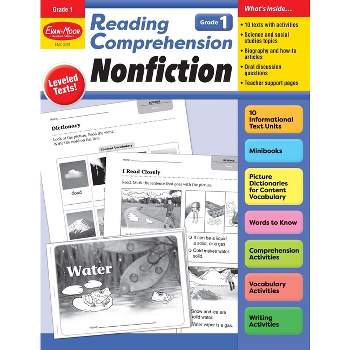 Reading Comprehension: Nonfiction, Grade 1 Teacher Resource - by  Evan-Moor Educational Publishers (Paperback)