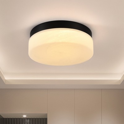 KWPZQEB Ceiling Light, Iron Round Low Profile Ceiling Light, 24W Flush Mount Ceiling Light, 3 Color Temperature Options for Bedroom, Closet Room