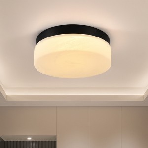 KWPZQEB Ceiling Light, Iron Round Low Profile Ceiling Light, 24W Flush Mount Ceiling Light, 3 Color Temperature Options for Bedroom, Closet Room - 1 of 4