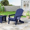 GDFStudio Kandyce Outdoor Acacia Wood Folding Adirondack Chair with Cup Holder - 2 of 4