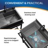 ROVSUN Stainless Steel Utility Sink, Free Standing with Faucet & Draining Rack for Laundry Room, Kitchen, Restaurant - 2 of 4