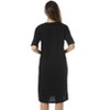 Just Love Short Sleeve Nightgown Oversized Screen Print Sleep Dress for Women - 3 of 3