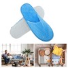 Unique Bargains Striped Coral Fleece Disposable Slippers 1 Pair - 4 of 4