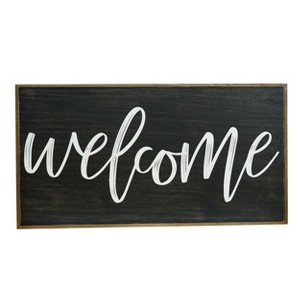 VIP Wood 31.5 in. Black Welcome Sign - 1 of 4