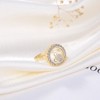 Floating CZ Bear Necklace, Ring or Earrings for Women Gold Plated Sterling Silver Ginger Lyne - 4 of 4