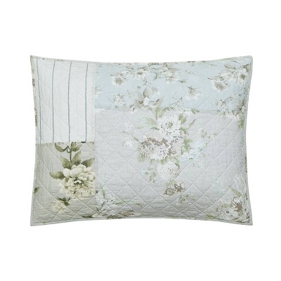 Claire Full/Queen White Cotton Patchwork Quilt Set