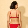 Women's Shiny Ribbed Triangle Bikini Top - Wild Fable™ - 2 of 4